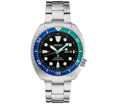 Seiko Men's Automatic Prospex Divers Tropical Lagoon Stainless Steel Bracelet Watch 45mm