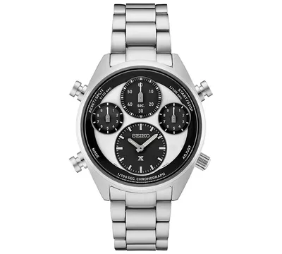 Seiko Men's Chronograph Prospex Speedtimer Stainless Steel Bracelet Watch 44mm