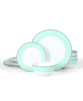 Martha Stewart Gracie Lane 12 Piece Dinnerware Set, Service for 4