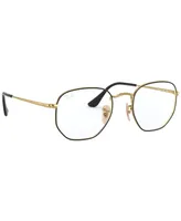 Ray-Ban Unisex Hexagonal Optics Eyeglasses, RB6448F 56