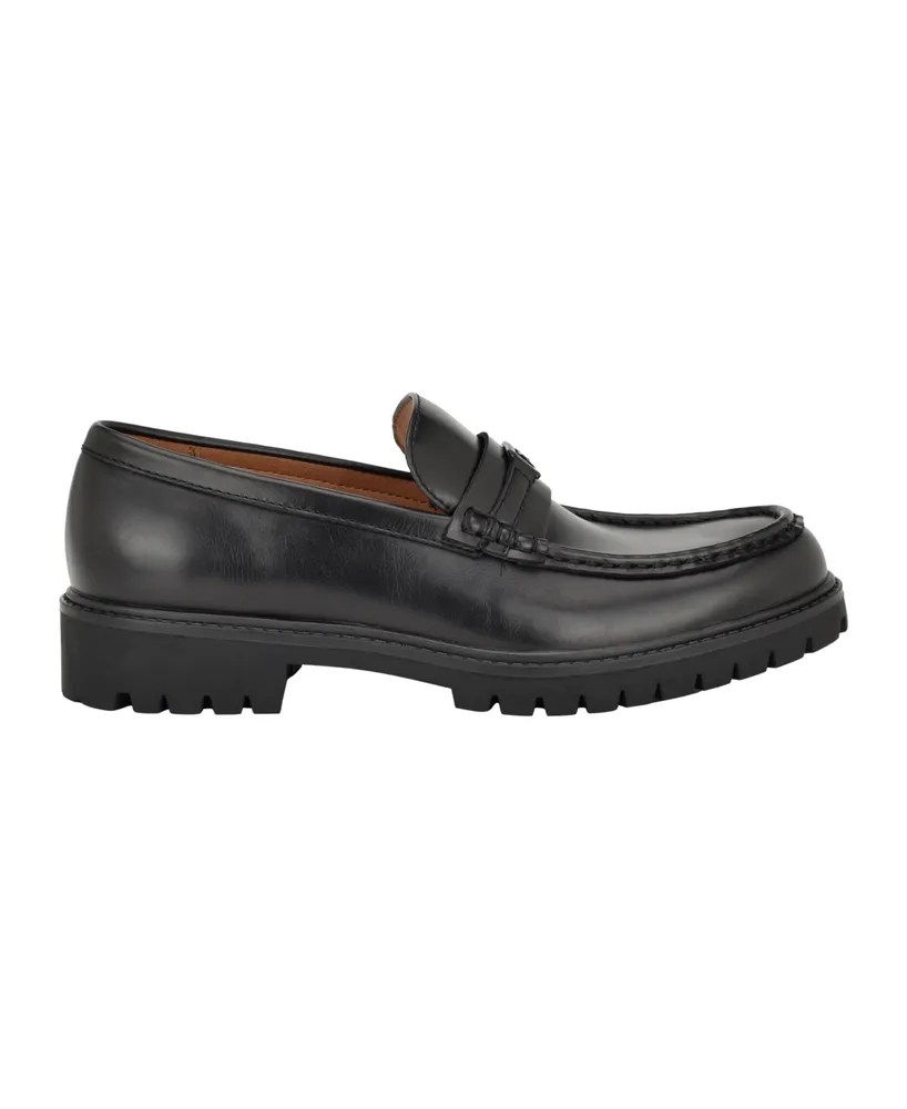 Guess Men's Diolin Branded Lug Sole Dress Loafers