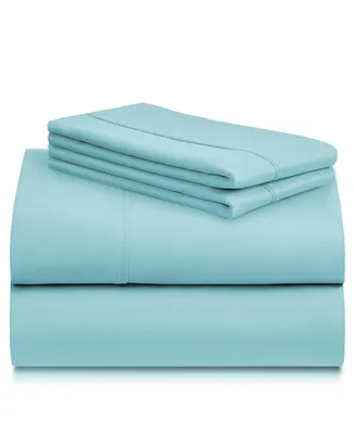 LuxClub Twin Xl 4PC Rayon from Bamboo Solid Performance Sheet Set