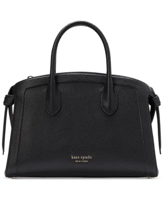 kate spade new york Knott Pebbled Leather Small Zip Top Satchel