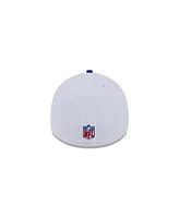 Men's New Era White, Royal York Giants 2023 Nfl Sideline 39THIRTY Flex Hat