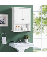 Costway Wall Mount Bathroom Cabinet Storage Organizer Medicine Cabinet