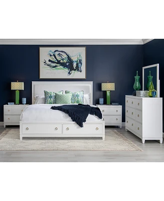 Summerland 3pc Bedroom Set (California King Upholstered Storage Bed, Dresser, Nightstand)