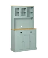 Homcom 71" Kitchen Pantry, Modern Storage Cabinet with Drawers,