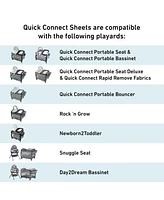 Graco Pack and Play Quick Connect Playard Water Resistant Sheets, Pack of 2