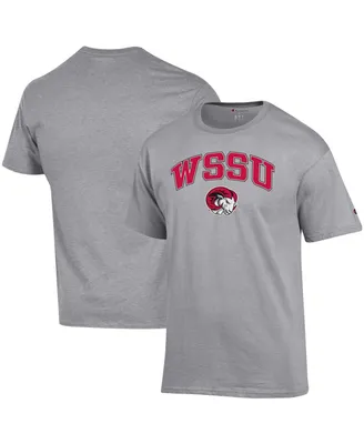 Men's Champion Gray Winston-Salem State Rams Arch Over Logo T-shirt