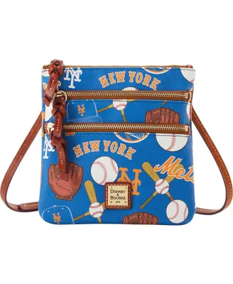 Women's Dooney & Bourke New York Mets Game Day Triple Zip Crossbody Purse