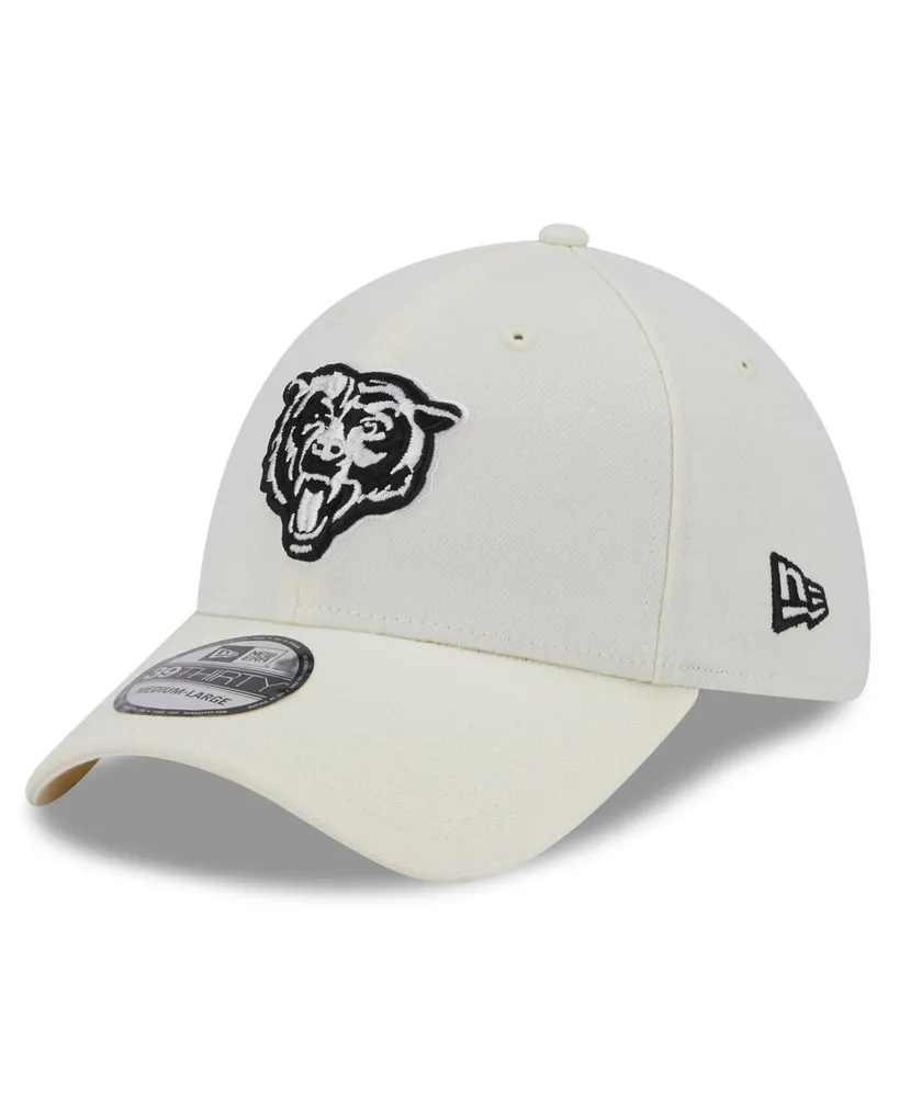 Men's New Era Cream Chicago Bears Chrome Color Dim 59FIFTY Fitted Hat