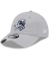 Men's New Era Gray Dallas Cowboys Retro Main Core Classic 2.0 9TWENTY Adjustable Hat