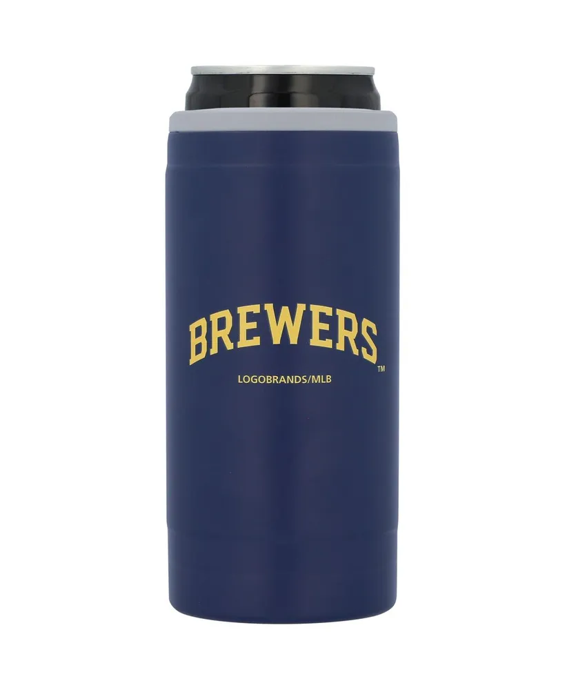 Milwaukee Brewers 12 Oz Flipside Powdercoat Slim Can Cooler