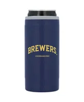 Milwaukee Brewers 12 Oz Flipside Powdercoat Slim Can Cooler