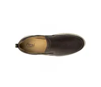 Men's Leather Slip-on Sneakers By Flexi