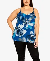 City Chic Plus Size Nicole Print Cami Top