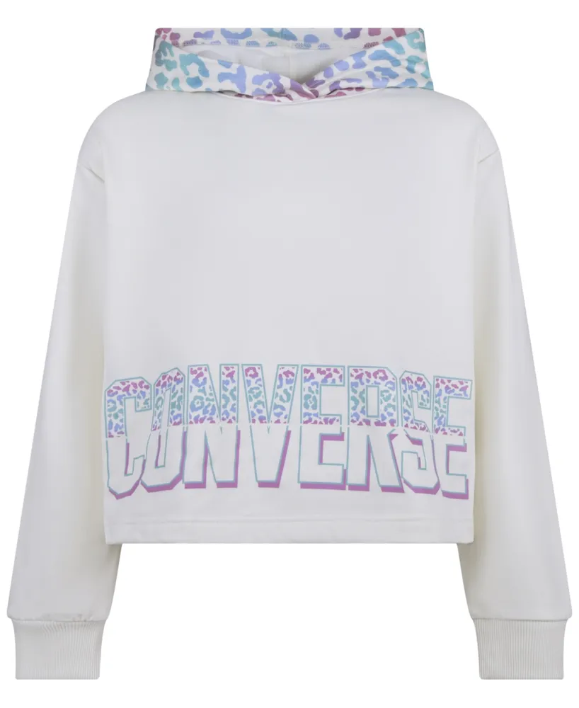 Converse Big Girls Color Blocked Long Sleeve Hoodie