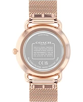 Coach Women's Elliot Rose Gold-Tone Stainless Steel Mesh Bracelet Watch 36mm