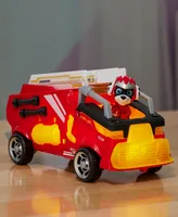 Paw Patrol- The Mighty Movie, Firetruck Toy with Marshall Mighty Pups Action Figure