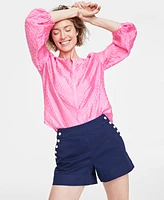 On 34th Women's High-Rise Sailor Shorts, Created for Macy's