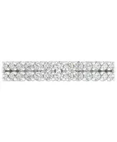 Diamond Double Row Anniversary Band (1/2 ct. t.w.) in 14k White Gold