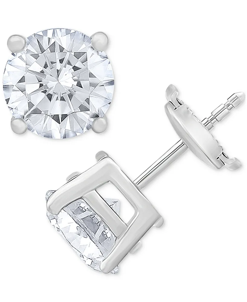 Diamond Solitaire Stud Earrings (3 ct. t.w.) in 14k White Gold