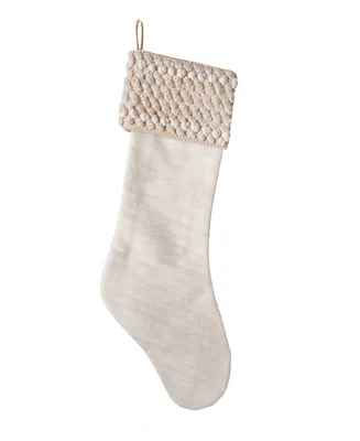 National Tree Company 20" Hgtv Home Collection Textured Cuff Stocking