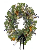 National Tree Company 28" Hgtv Home Collection Swiss Chic Wreath