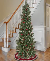 National Tree Company 7.5' Pre-Lit Artificial Meadowlark Pencil Hinged Tree, 750 Clear Lights- Ul