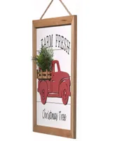 National Tree Company 12.5" Farm Fresh Wall Art