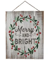 National Tree Company 13" Christmas Holiday Wall Sign