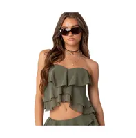 Women's Nico Ruffled Strapless Top