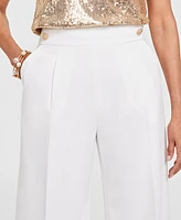 I.n.c. International Concepts Women's High-Rise Button Trousers, Created for Macy's