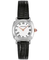 Salvatore Ferragamo Women's Swiss Black Leather Strap Watch 23mm