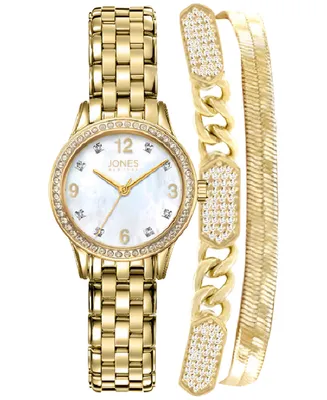 Jones New York Women's Stainless Steel Bracelet Watch Gift Set 30mm