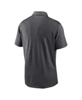 Men's Nike Anthracite Los Angeles Chargers Franchise Team Logo Performance Polo Shirt