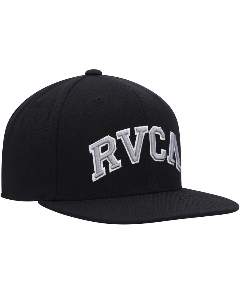Big Boys and Girls Rvca Black Hitter Snapback Hat