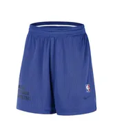 Men's and Women's Nike Blue Dallas Mavericks Warm Up Performance Practice Shorts