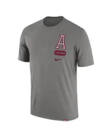 Men's Nike Heather Gray Alabama Crimson Tide Campus Letterman T-shirt