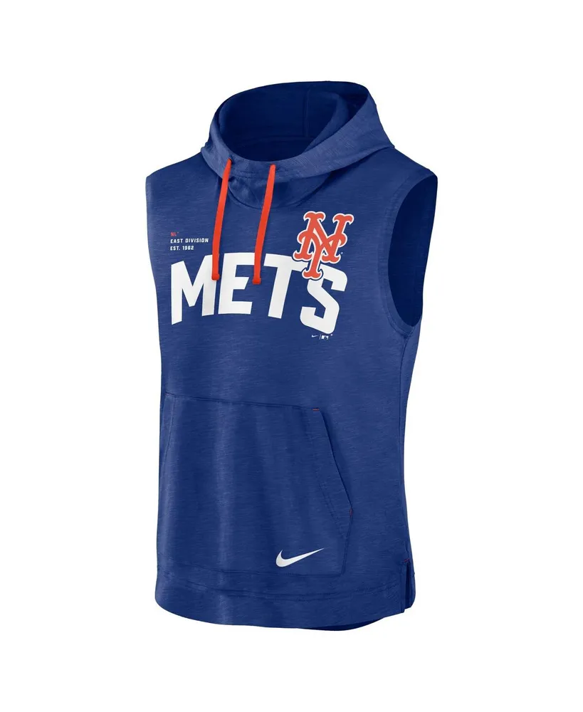 Men's Nike Royal New York Mets Athletic Sleeveless Hooded T-shirt