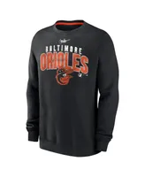 Men's Nike Black Baltimore Orioles Cooperstown Collection Team Shout Out Pullover Sweatshirt