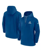 Men's Nike Royal Indianapolis Colts Sideline Quarter-Zip Hoodie