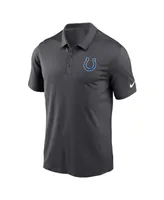 Men's Nike Anthracite Indianapolis Colts Franchise Team Logo Performance Polo Shirt