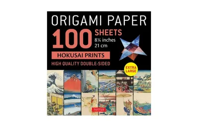 Origami Paper 100 sheets Hokusai Prints 8 1/4" (21 cm)- Extra Large Double