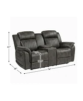 White Label Lola 74" Double Reclining Loveseat