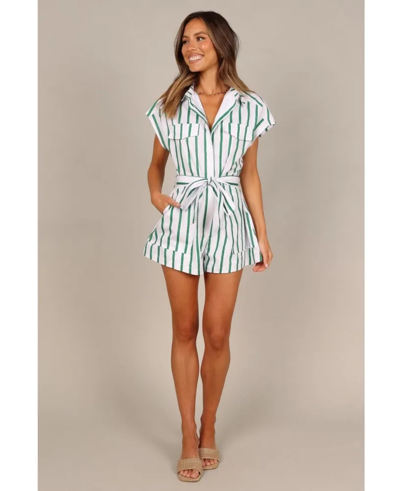 Petal and Pup Women's Addie Tie Waist Romper