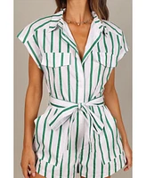 Petal and Pup Women's Addie Tie Waist Romper