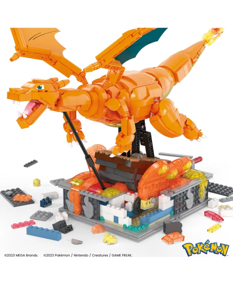 Mega Pokemon Charizard Building Kit with Motion (1663 Pieces) for Collectors - Multi