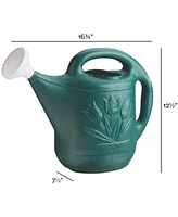 Novelty Classic Plastic Watering Can, Green, 2 Gallon Capacity