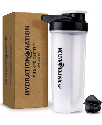 Zulay Kitchen Shaker Bottles For Protein Mixes With Paddle Shaker Ball